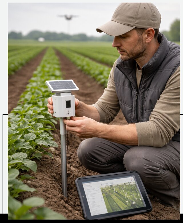 IoT мониторинг сельскохозяйственных полей и контроля в Кандалакше