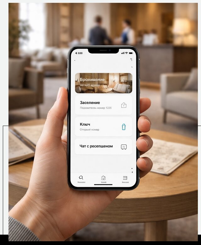 Мобильное приложение для гостей отеля в Кандалакше, управление сервисом